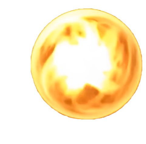A blazing fireball obstacle